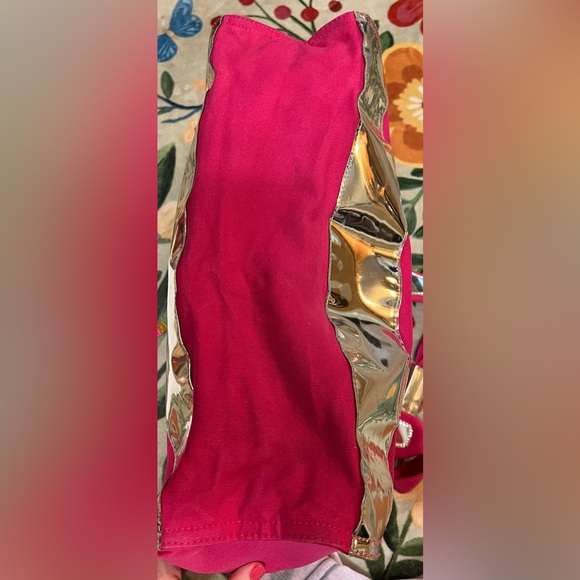 Tory Burch Ella Canvas Tote in Hot Pink - Picture 8 of 15